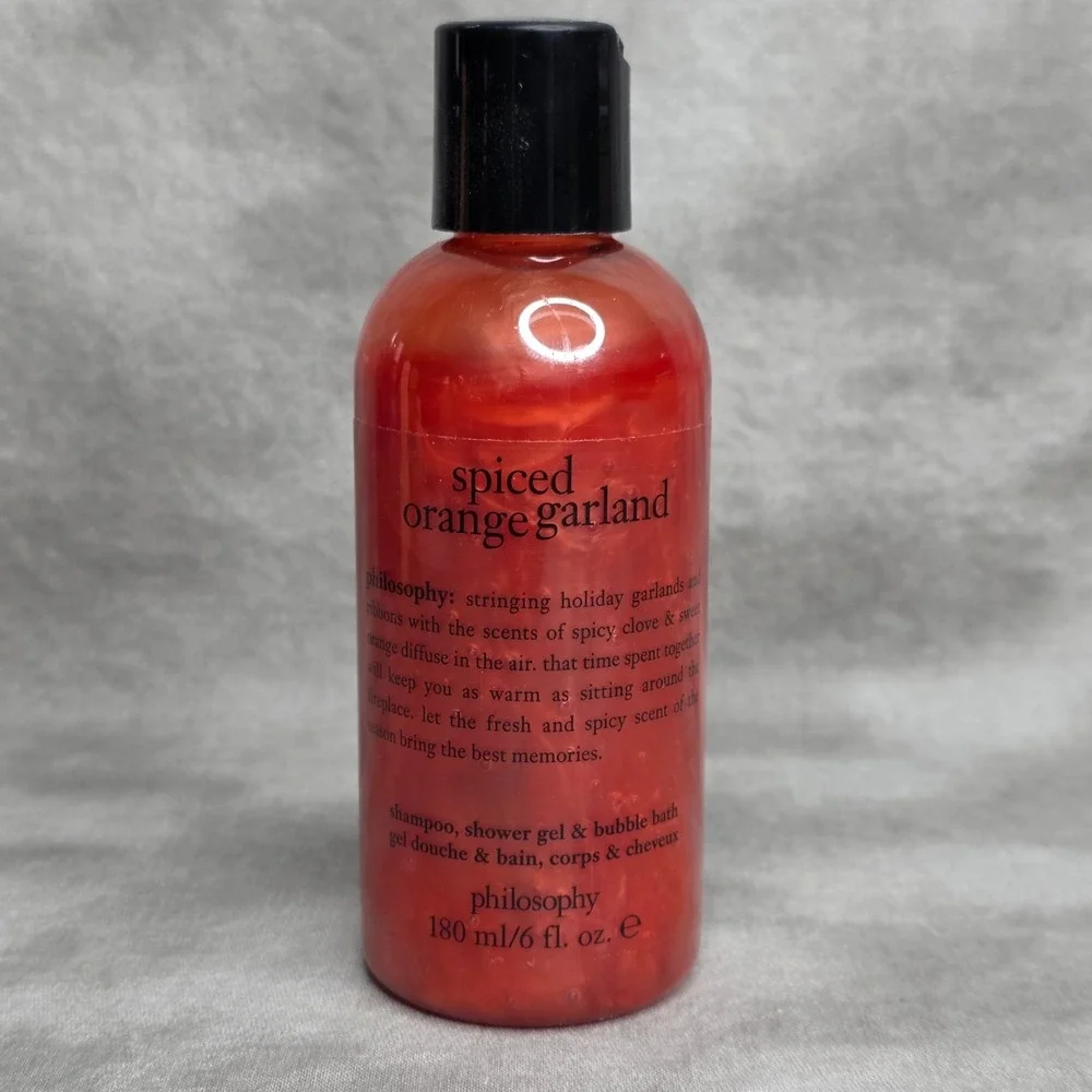 Philosophy Spiced Orange Garland Shampoo Shower Gel &‎ Bubble Bath 6 oz SEALED